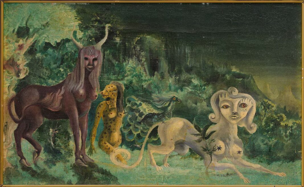 Pintura Villa Pilar de Leonora Carrington