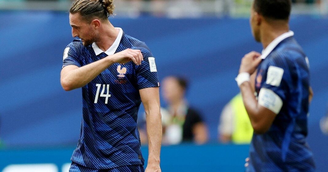 Adrien Rabiot durante el partido entre Francia e Inglaterra