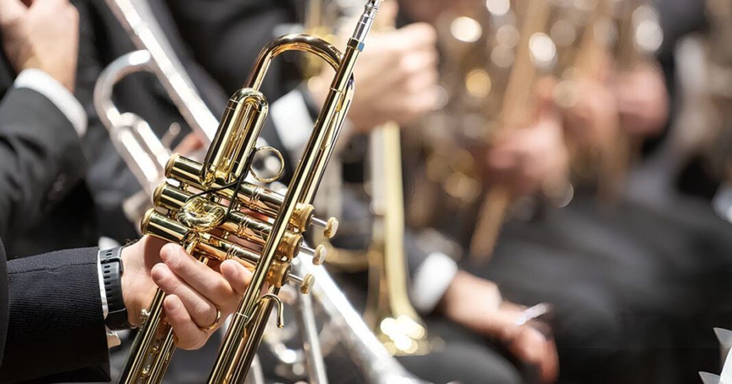 Banda Sinfónica de la Ciudad en el Hall del Teatro San Martín