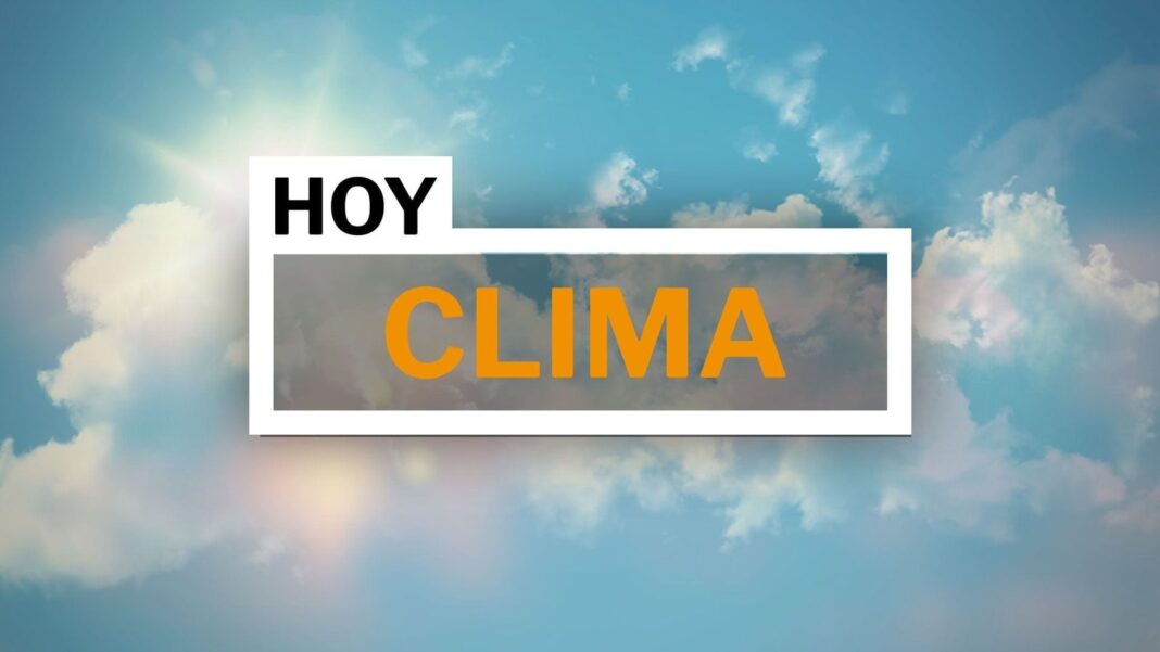 Mapa del clima en Cartago con datos de temperatura y lluvia