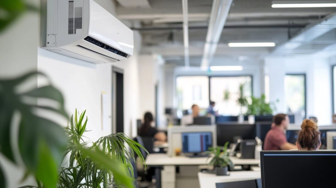 Control remoto de aire acondicionado con termostato ajustado a 24 grados