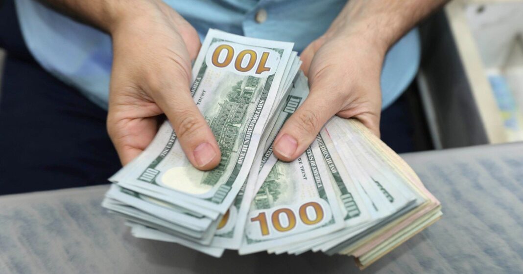 Gráfico de cotización del dólar tarjeta
