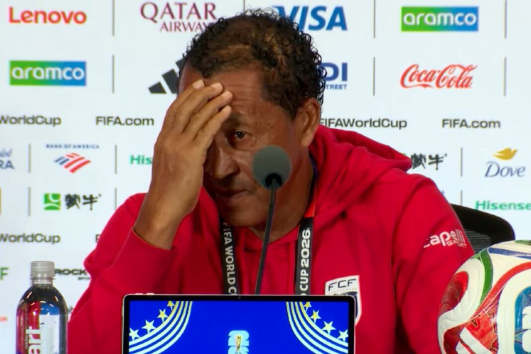 Conferencia de prensa del DT de Cabo Verde Pedro Leitão Brito