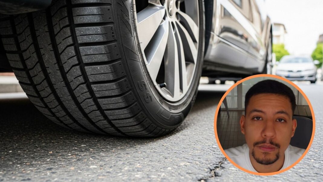 Camilo Higuita junto al carro Changan ganado en el concurso de SaleADS