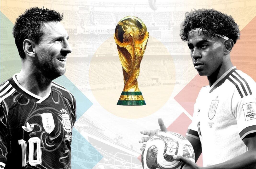 Leo Messi y Lamine Yamal en la final del Mundial 2026
