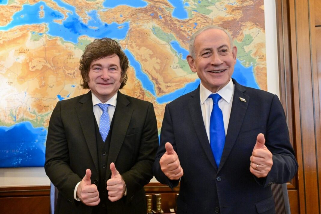 Benjamin Netanyahu y Javier Milei