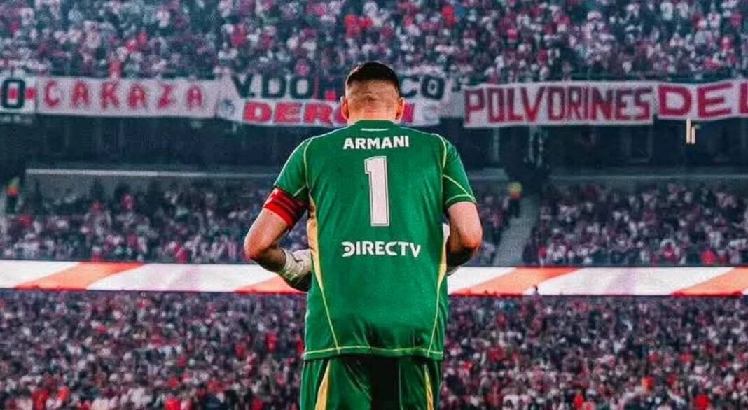 Franco Armani con la camiseta de River Plate