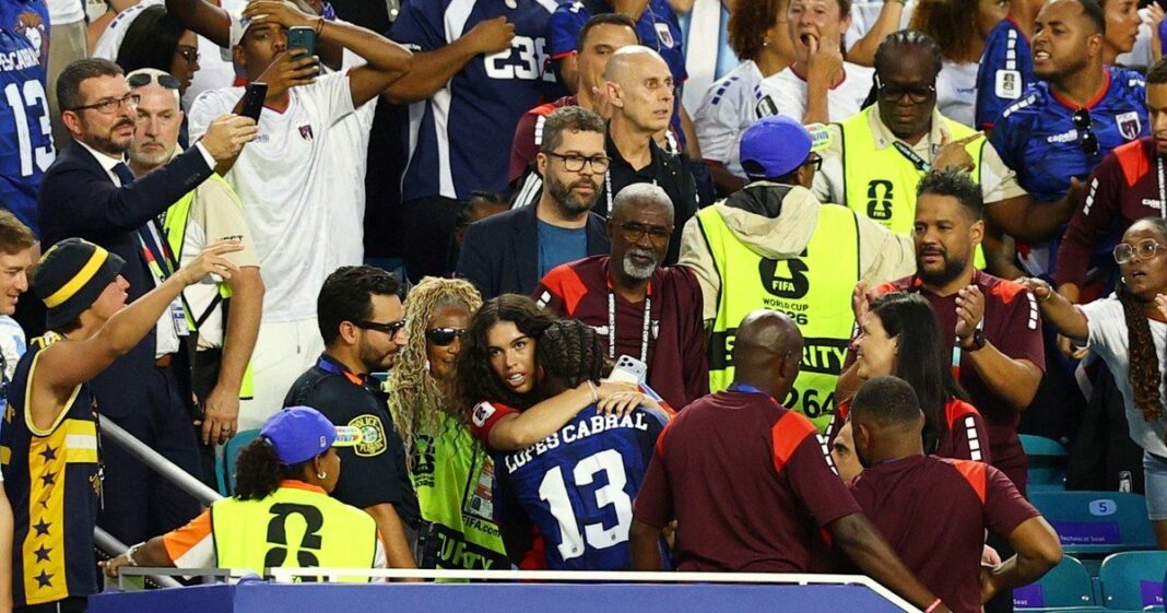 Sidny Cabral celebrando su gol con la camiseta de Cabo Verde en el Mundial 2026