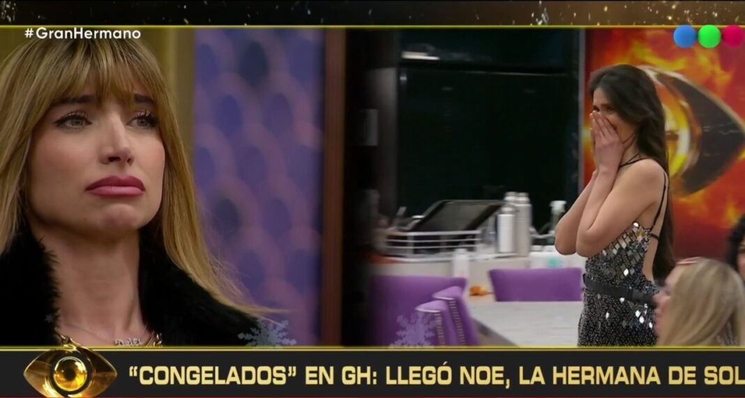 Sol abrazando a su hermana Noelia durante el Congelados de Gran Hermano