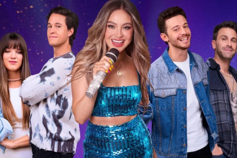Elenco original de Soy Luna en el escenario durante un show