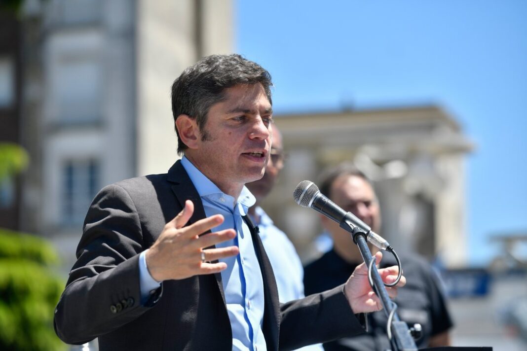 Axel Kicillof en un acto político