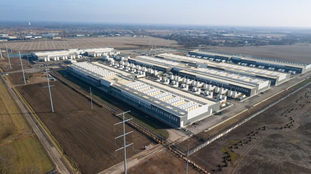 Centro de datos en construcción en Estados Unidos