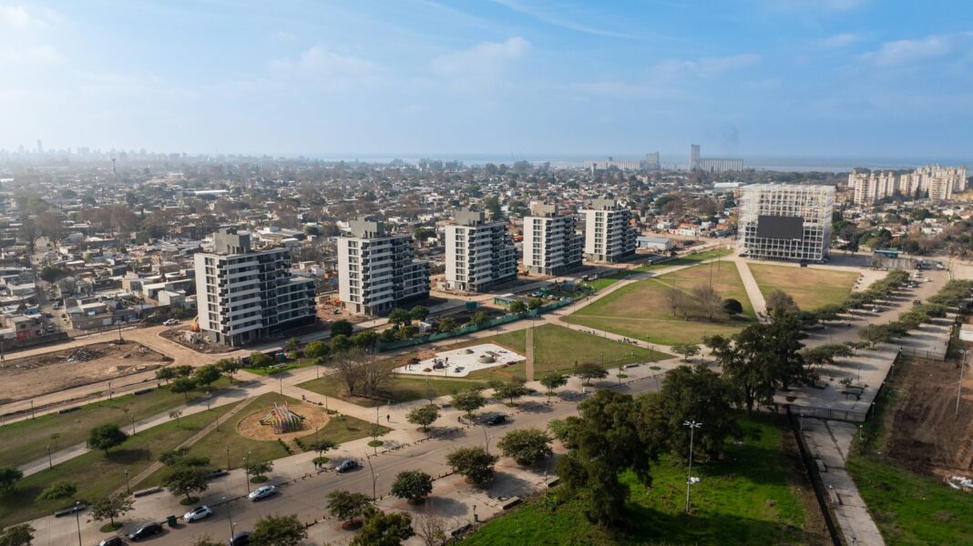 Vista del proyecto Miradores del Sur en Rosario