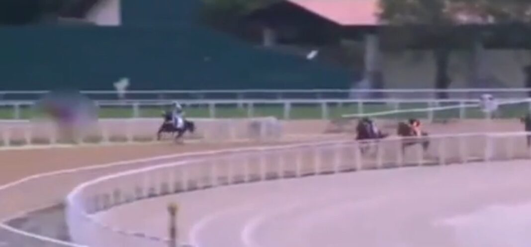 Jockey Leandro Henrique durante una competencia