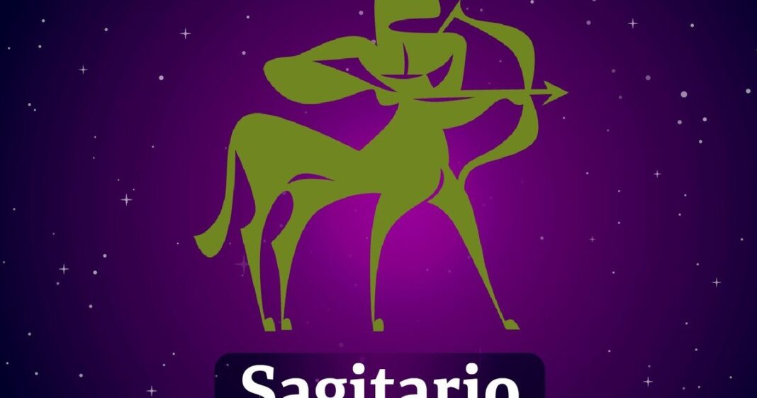 Ilustración del signo zodiacal Sagitario