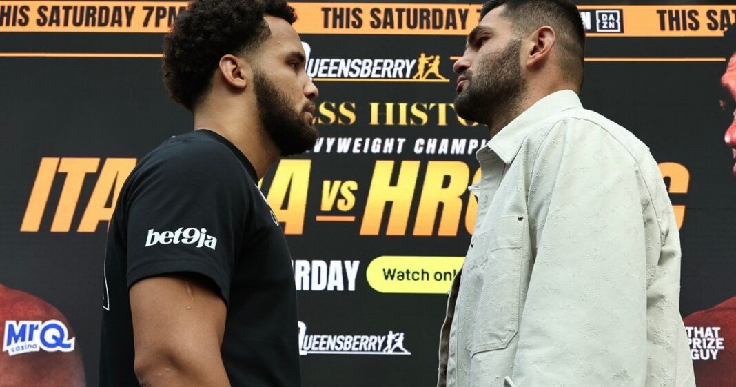 Moses Itauma y Filip Hrgovic en el ring del O2 Arena
