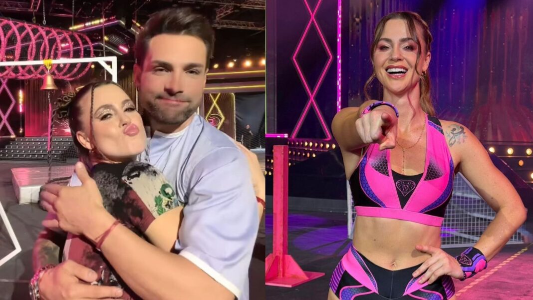 Nicola Porcella y Ducelia Echevarría en el reality Guerreros Mundiales
