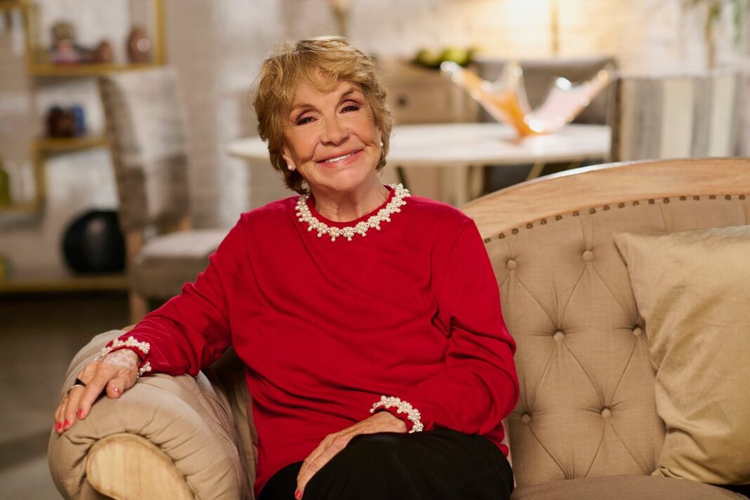 Virginia Lago en el estudio de Telefe