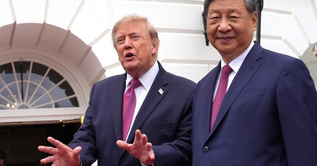 Donald Trump y Xi Jinping en la Casa Blanca