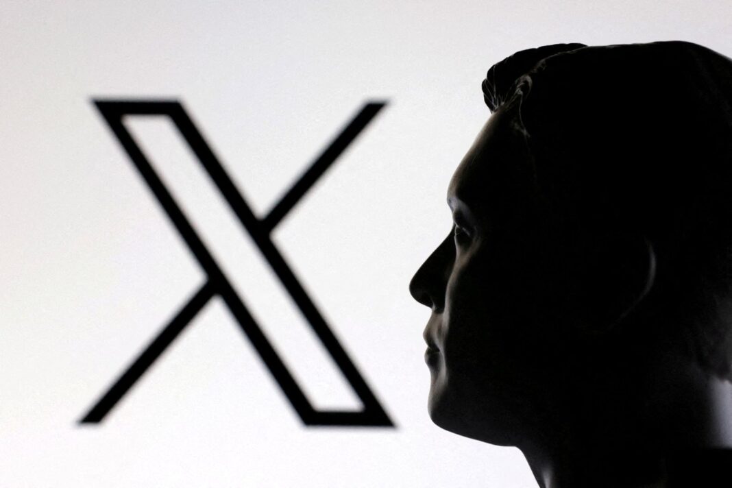 Logo de X, la red social propiedad de Elon Musk