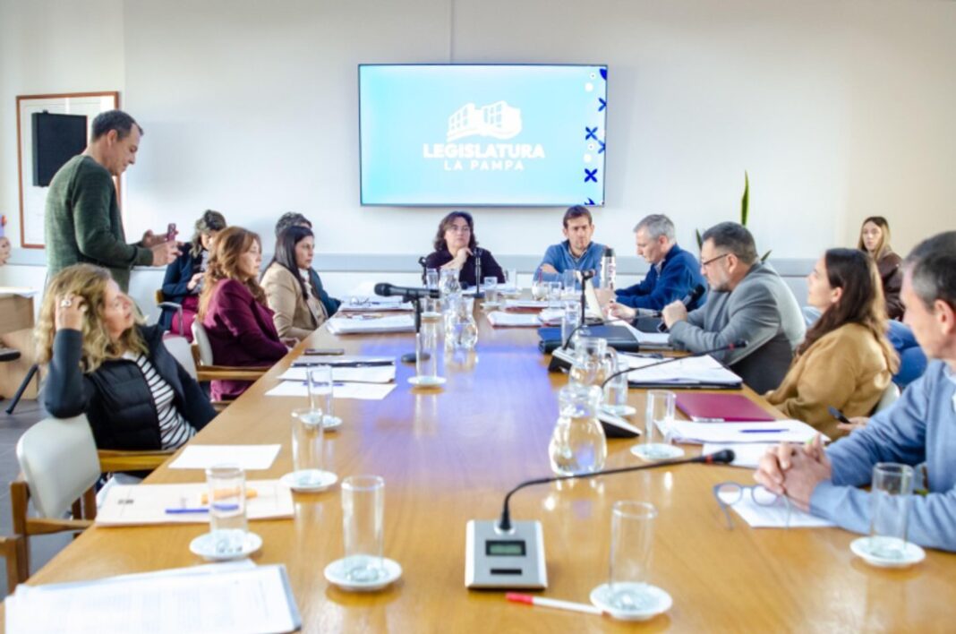 Legisladoras durante la sesión de la Cámara de Diputados de La Pampa
