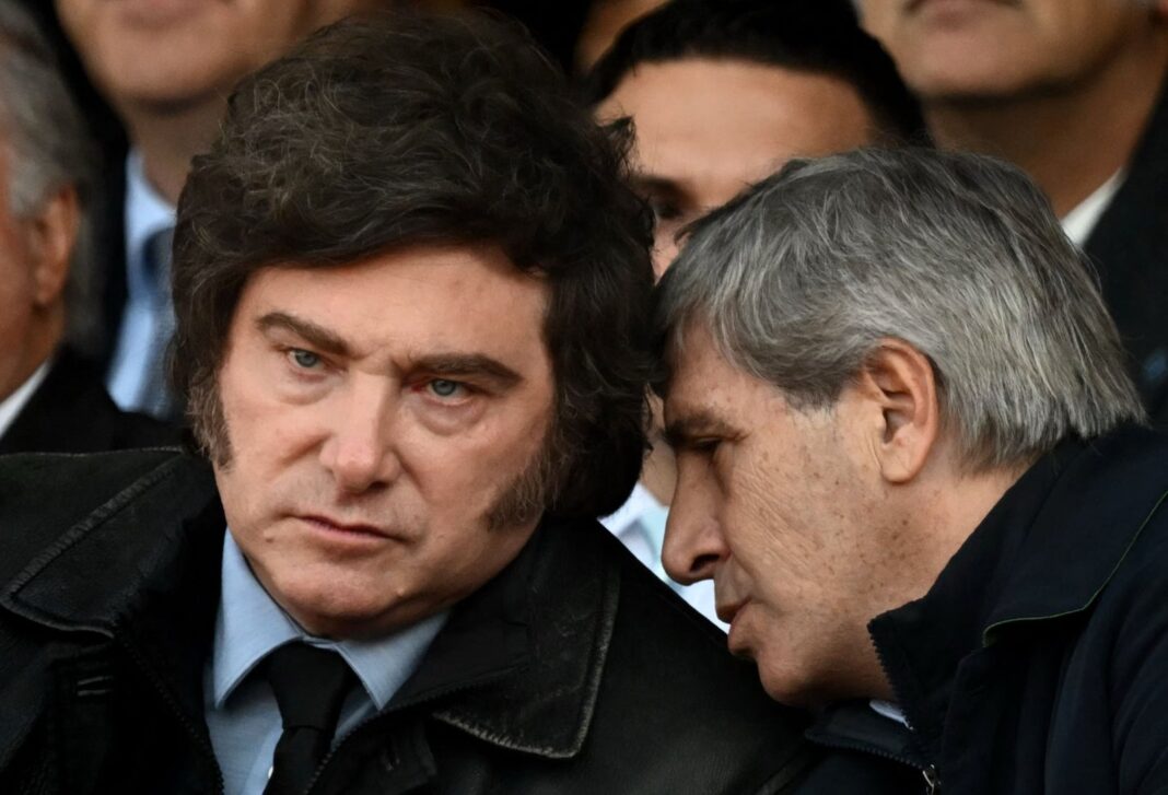 Javier Milei durante la presentación del presupuesto 2027