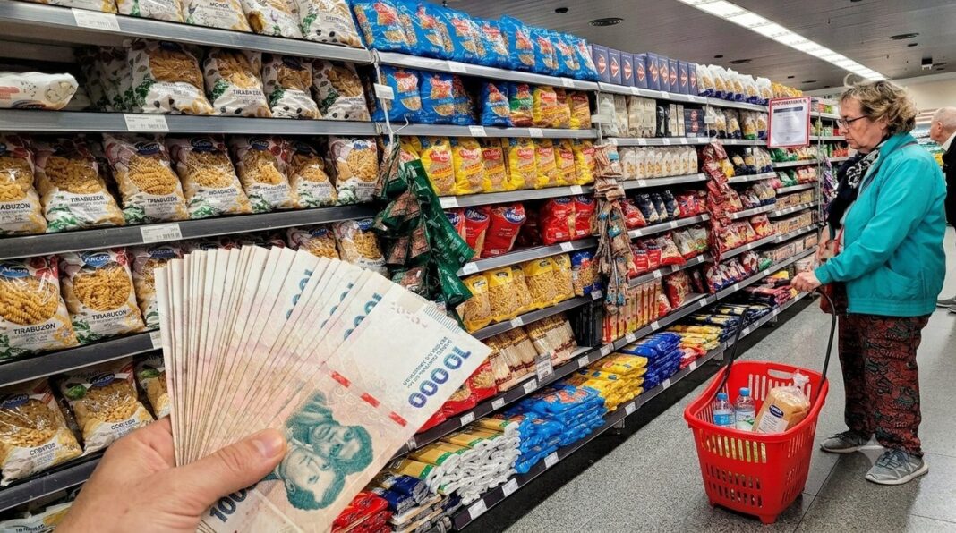 Gráfico de inflación mensual por provincias