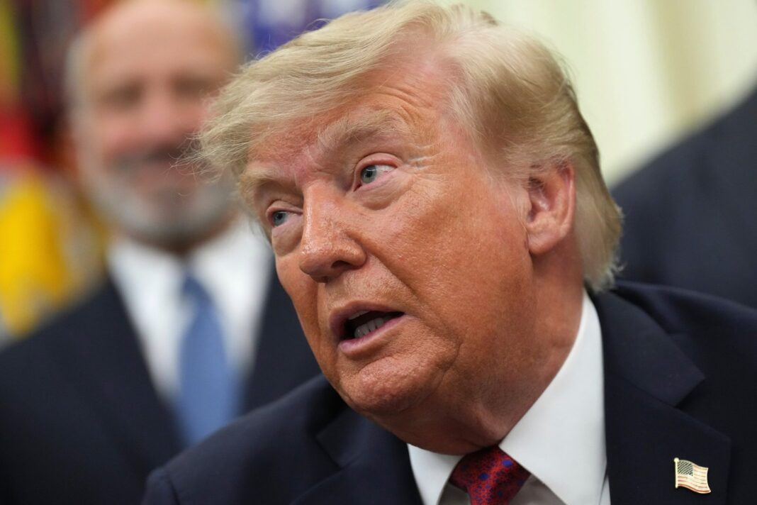 Donald Trump en conferencia de prensa