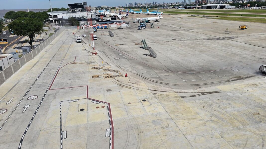 Vista aérea del Aeropuerto Internacional de Ezeiza