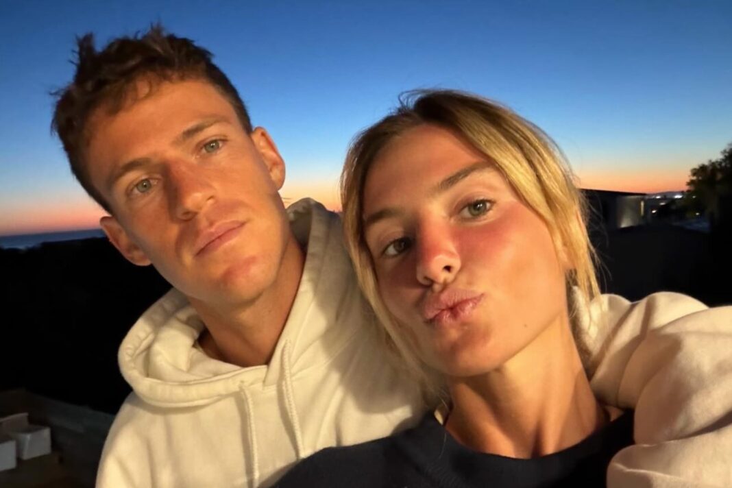 Diego Schwartzman y Eugenia De Martino durante el anuncio de su embarazo