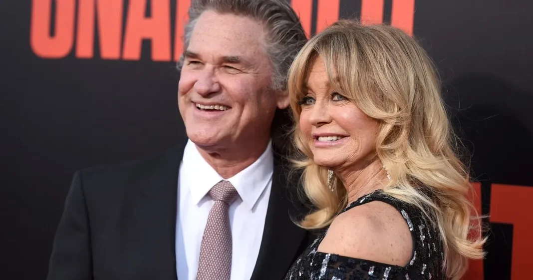 Goldie Hawn y Kurt Russell en el rancho de Colorado