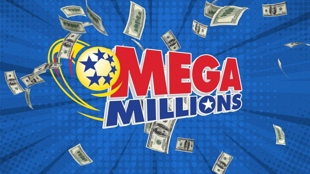 Boleto de lotería Mega Millions con los números ganadores del sorteo del 13 de octubre de 2026